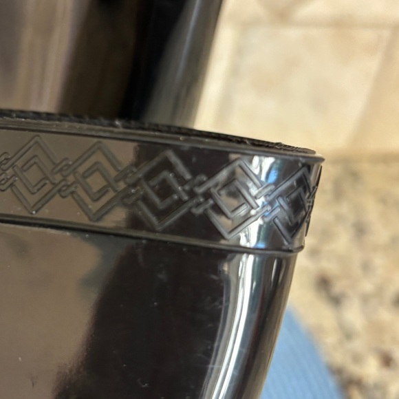 UGG Raana Waterproof Glossy Black Rain Boots 7 - Picture 10 of 13